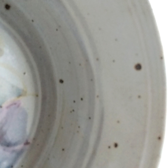 Stoneware pottery artist signed SH serving bowl - Picture 7 of 12